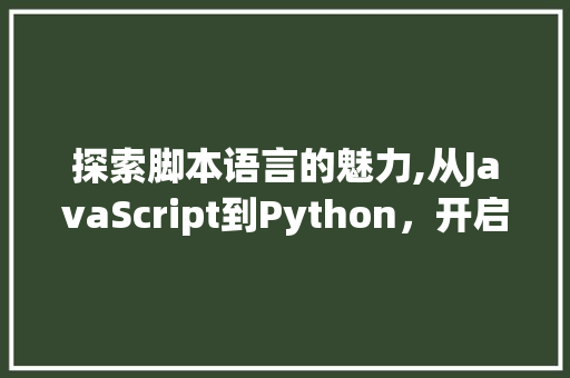 探索脚本语言的魅力,从JavaScript到Python，开启编程新篇章