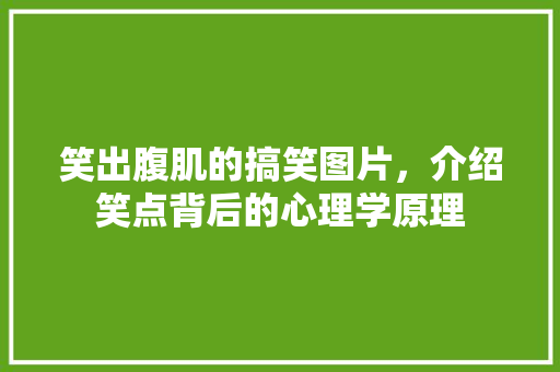 笑出腹肌的搞笑图片，介绍笑点背后的心理学原理
