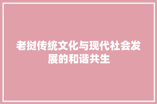 老挝传统文化与现代社会发展的和谐共生