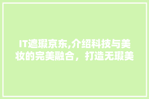 IT遮瑕京东,介绍科技与美妆的完美融合，打造无瑕美肌新风尚 百度SEO