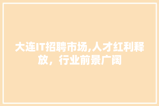 大连IT招聘市场,人才红利释放，行业前景广阔 神马SEO