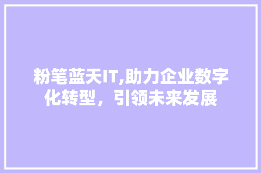 粉笔蓝天IT,助力企业数字化转型，引领未来发展 SEO关键词