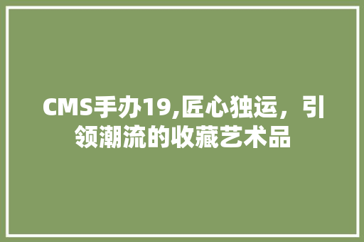 CMS手办19,匠心独运，引领潮流的收藏艺术品 必应SEO