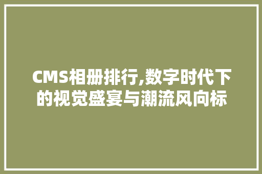 CMS相册排行,数字时代下的视觉盛宴与潮流风向标 网站建设公司