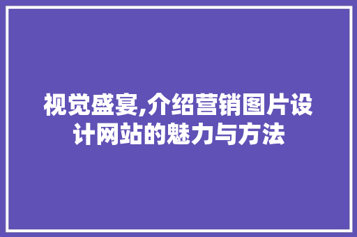 视觉盛宴,介绍营销图片设计网站的魅力与方法 视觉盛宴,介绍营销图片设计网站的魅力与方法 百度SEO