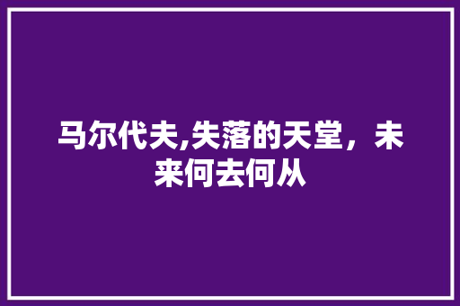 马尔代夫,失落的天堂，未来何去何从 马尔代夫,失落的天堂，未来何去何从 神马SEO