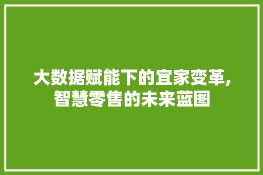 大数据赋能下的宜家变革,智慧零售的未来蓝图