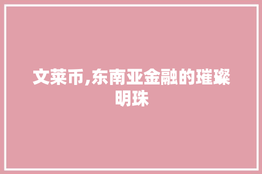 文莱币,东南亚金融的璀璨明珠 神马SEO
