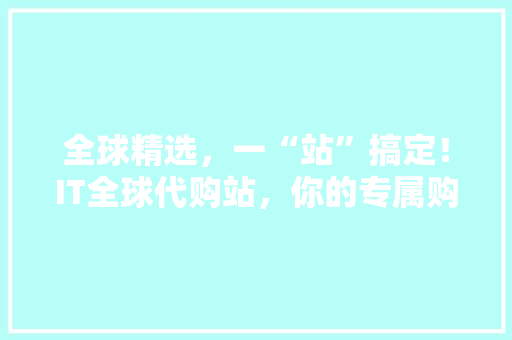 全球精选，一“站”搞定！IT全球代购站，你的专属购物指南！ SEO关键词