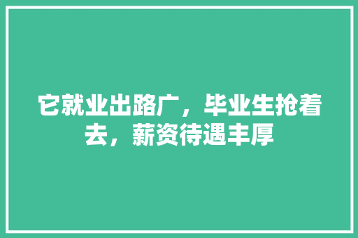 它就业出路广，毕业生抢着去，薪资待遇丰厚 SEO关键词