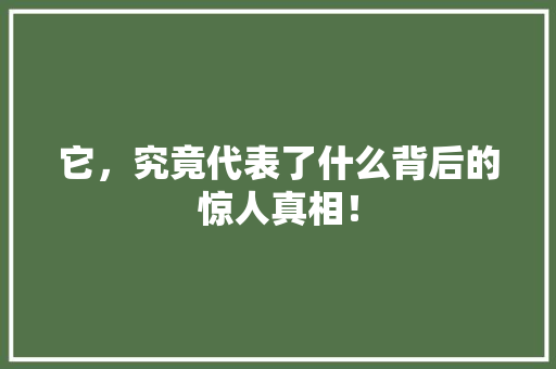 它，究竟代表了什么背后的惊人真相！ 搜狗SEO