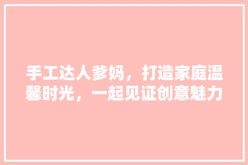 手工达人爹妈，打造家庭温馨时光，一起见证创意魅力！ 网站建设公司