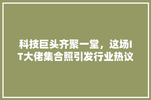 科技巨头齐聚一堂，这场IT大佬集合照引发行业热议！ SEO关键词