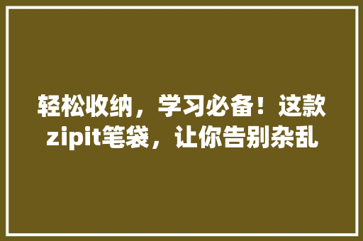 轻松收纳，学习必备！这款zipit笔袋，让你告别杂乱无章！ 网站建设公司