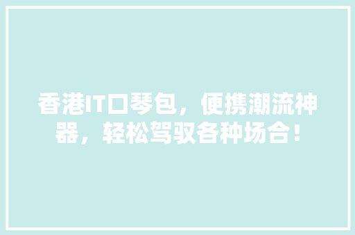 香港IT口琴包，便携潮流神器，轻松驾驭各种场合！