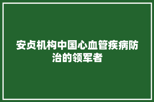 安贞机构中国心血管疾病防治的领军者 SEO关键词