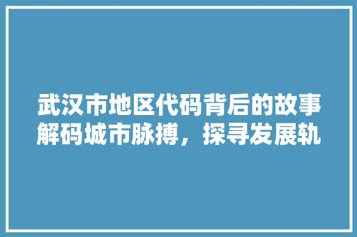 武汉市地区代码背后的故事解码城市脉搏，探寻发展轨迹 SEO关键词