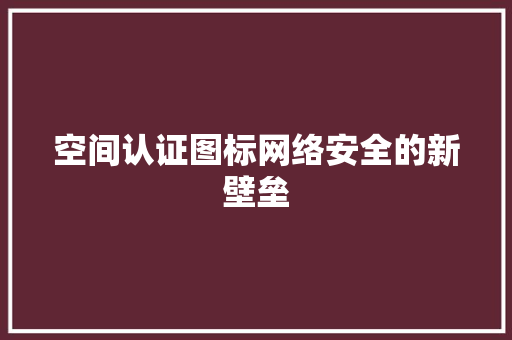 空间认证图标网络安全的新壁垒 神马SEO
