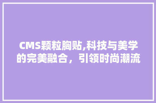 CMS颗粒胸贴,科技与美学的完美融合，引领时尚潮流 SEO关键词