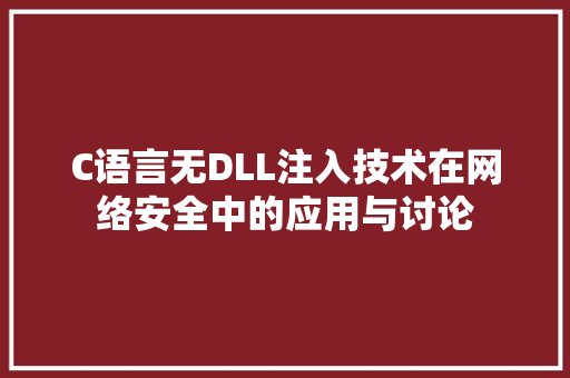 C语言无DLL注入技术在网络安全中的应用与讨论 神马SEO