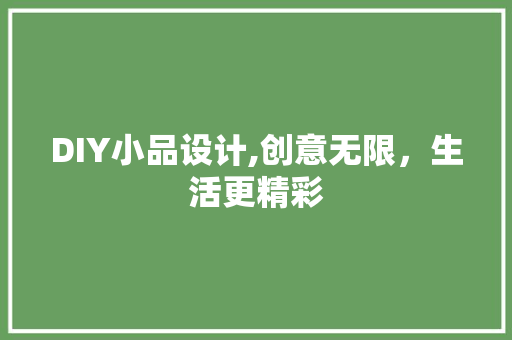 DIY小品设计,创意无限，生活更精彩 搜狗SEO