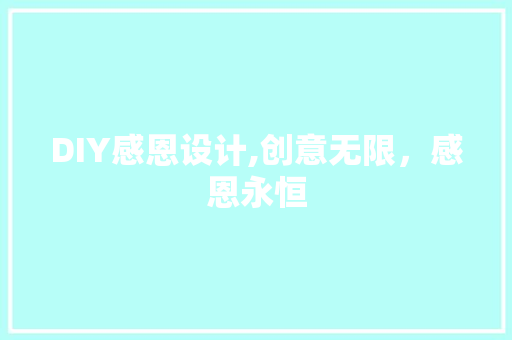 DIY感恩设计,创意无限，感恩永恒 网站建设公司