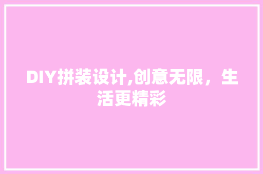 DIY拼装设计,创意无限，生活更精彩 必应SEO