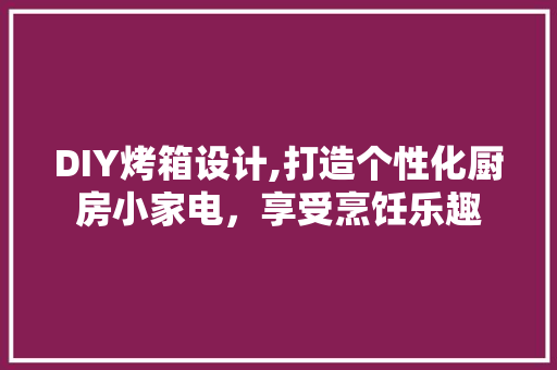 DIY烤箱设计,打造个性化厨房小家电，享受烹饪乐趣 必应SEO
