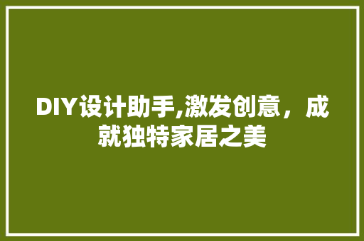 DIY设计助手,激发创意，成就独特家居之美 SEO关键词