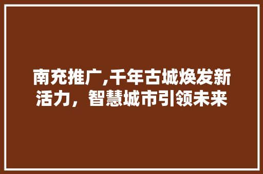 南充推广,千年古城焕发新活力，智慧城市引领未来 搜狗SEO
