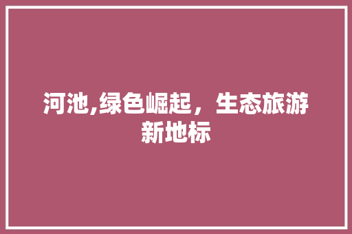 河池,绿色崛起，生态旅游新地标 网站建设公司