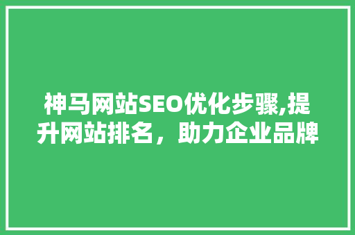 神马网站SEO优化步骤,提升网站排名，助力企业品牌发展 必应SEO