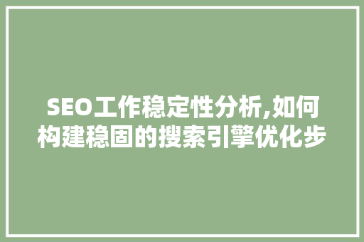 SEO工作稳定性分析,如何构建稳固的搜索引擎优化步骤 必应SEO