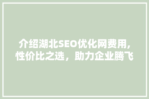 介绍湖北SEO优化网费用,性价比之选，助力企业腾飞 网站建设公司