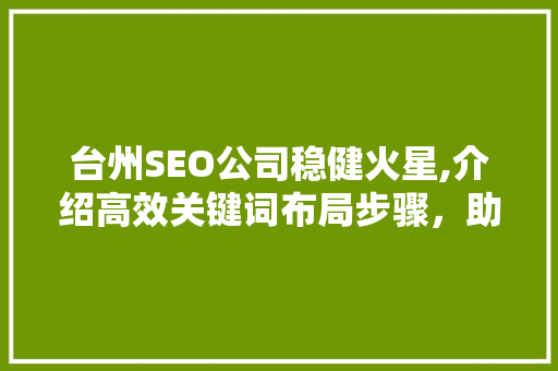 台州SEO公司稳健火星,介绍高效关键词布局步骤，助力企业网站优化 网站建设公司