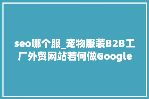 seo哪个服_宠物服装B2B工厂外贸网站若何做Google谷歌SEO优化关键字排名 seo哪个服_宠物服装B2B工厂外贸网站若何做Google谷歌SEO优化关键字排名 神马SEO