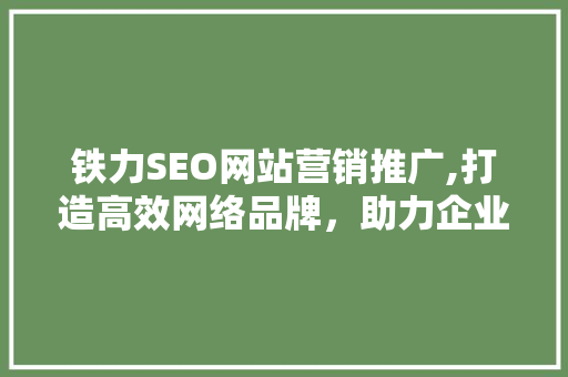 铁力SEO网站营销推广,打造高效网络品牌，助力企业腾飞