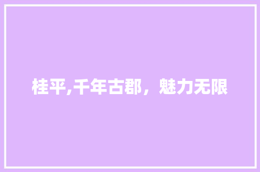 桂平,千年古郡，魅力无限 网站建设公司