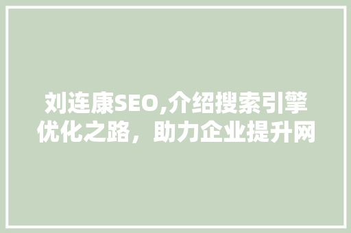 刘连康SEO,介绍搜索引擎优化之路，助力企业提升网络竞争力 神马SEO
