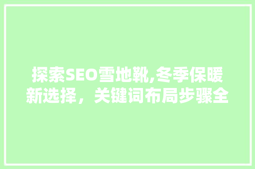 探索SEO雪地靴,冬季保暖新选择，关键词布局步骤全分析 必应SEO