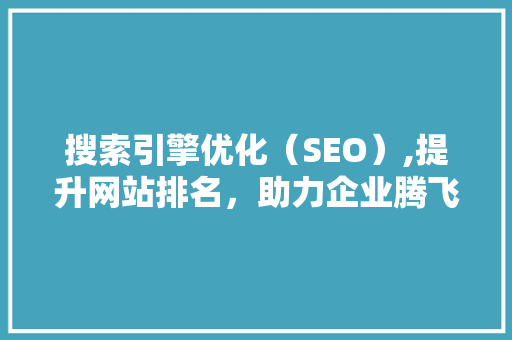 搜索引擎优化（SEO）,提升网站排名，助力企业腾飞 网站建设公司