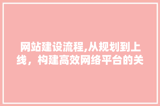 网站建设流程,从规划到上线，构建高效网络平台的关键步骤 SEO关键词