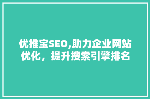 优推宝SEO,助力企业网站优化，提升搜索引擎排名