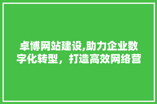 卓博网站建设,助力企业数字化转型，打造高效网络营销平台 必应SEO
