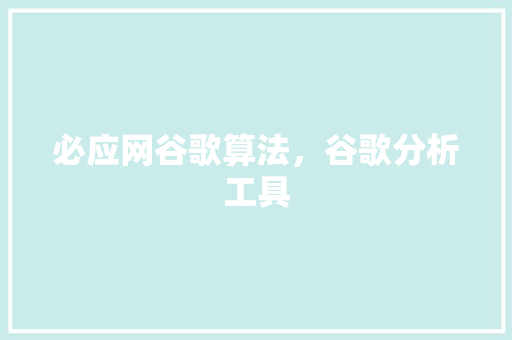 必应网谷歌算法,谷歌分析工具 SEO关键词 必应网谷歌算法,谷歌分析工具 SEO关键词