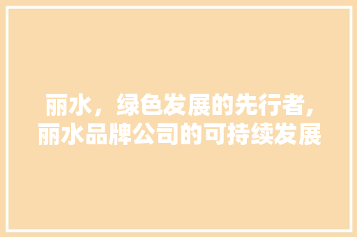 丽水，绿色发展的先行者,丽水品牌公司的可持续发展之路 SEO关键词