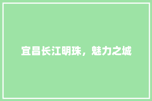 宜昌长江明珠，魅力之城 搜狗SEO