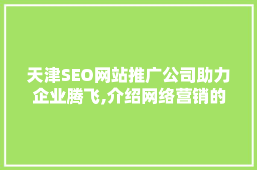 天津SEO网站推广公司助力企业腾飞,介绍网络营销的黄金法则 必应SEO