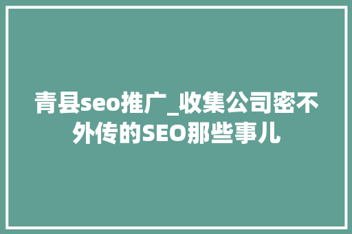 青县seo推广_收集公司密不外传的SEO那些事儿 青县seo推广_收集公司密不外传的SEO那些事儿 必应SEO