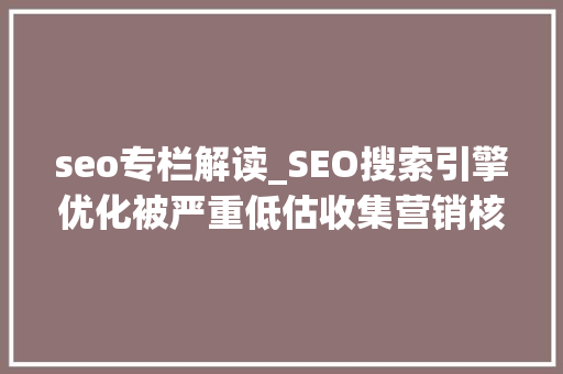 seo专栏解读_SEO搜索引擎优化被严重低估收集营销核心技能 seo专栏解读_SEO搜索引擎优化被严重低估收集营销核心技能 必应SEO